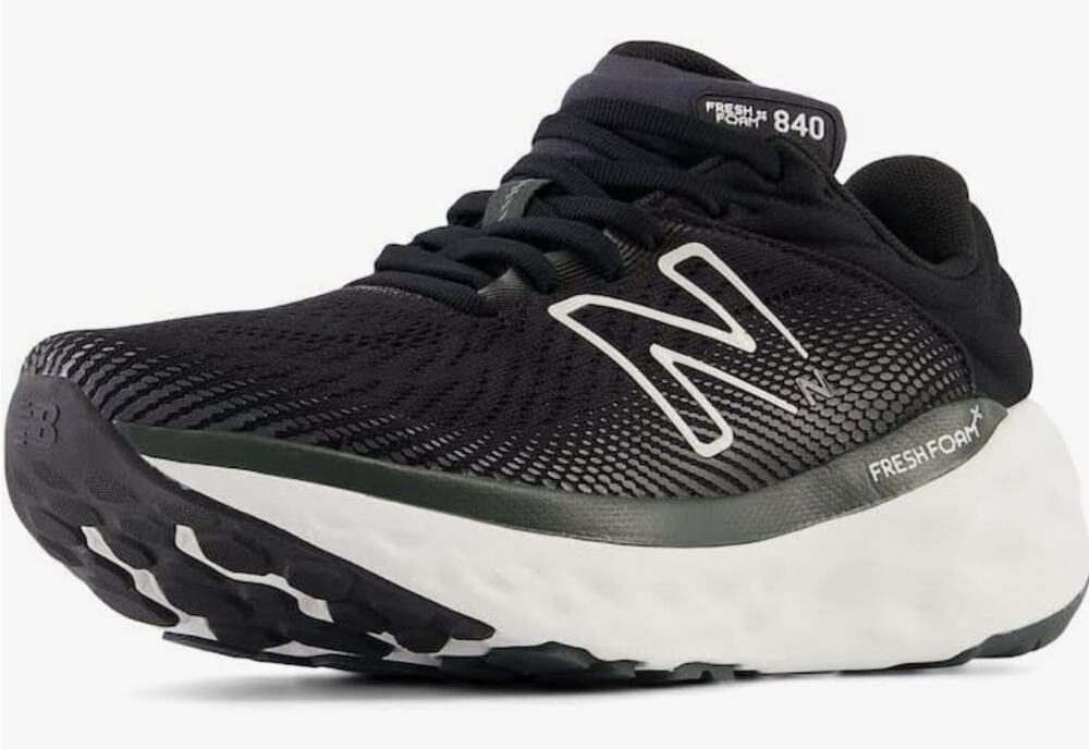 New Balance Women's Fresh Foam X 840F V1 Running Shoe, Black/Magnet, 10 M